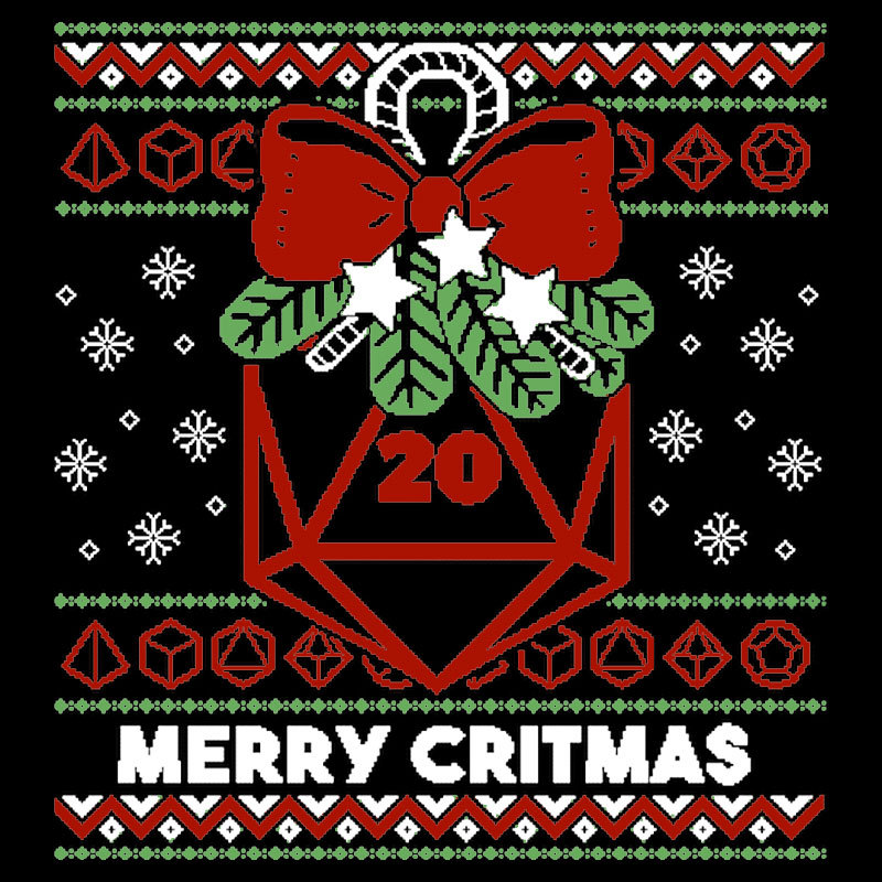 Merry Critmas Ugly Sweater Geek T-Shirt