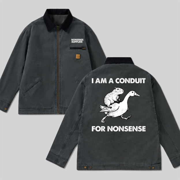 Geeksoutfit Nonsense Supplier Classic Work Jacket for Sale
