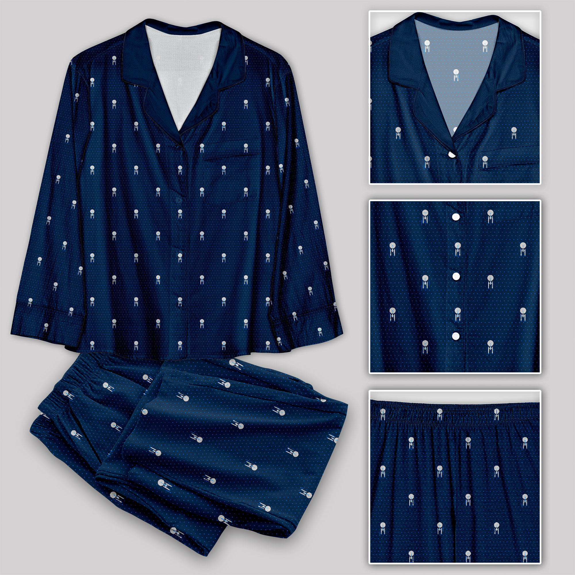 USS Enterpris Icon Pajama Sets