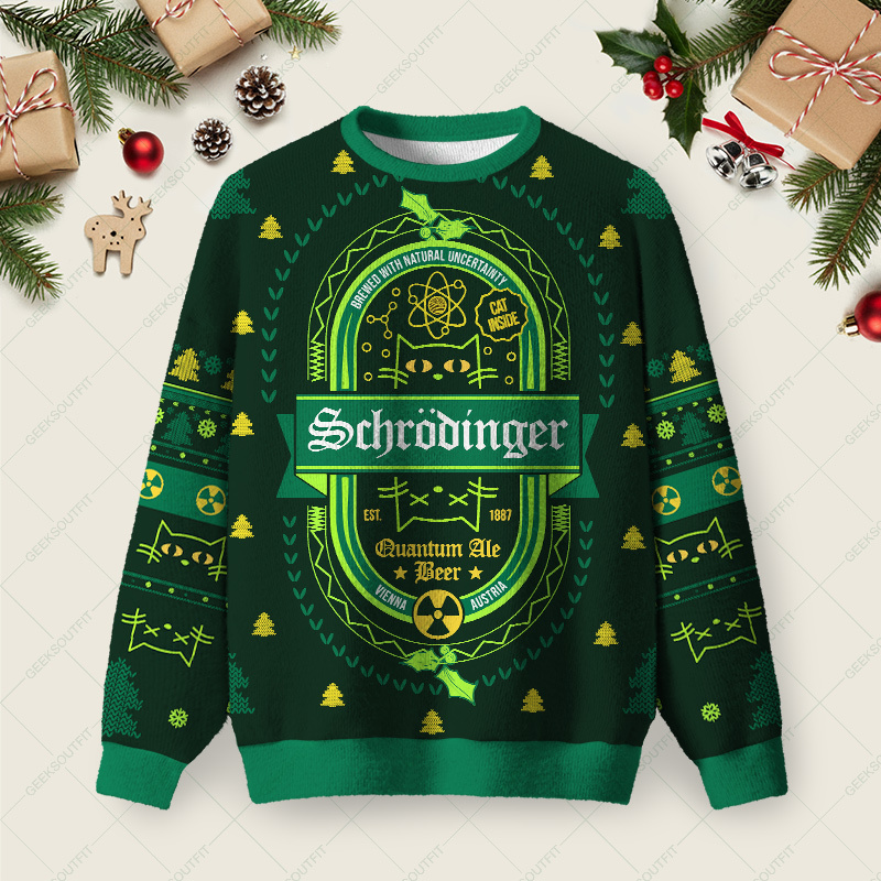 Geeksoutfit LUCA BRASI Ugly Christmas Fuzzy Fleece Sweatshirt for Sale