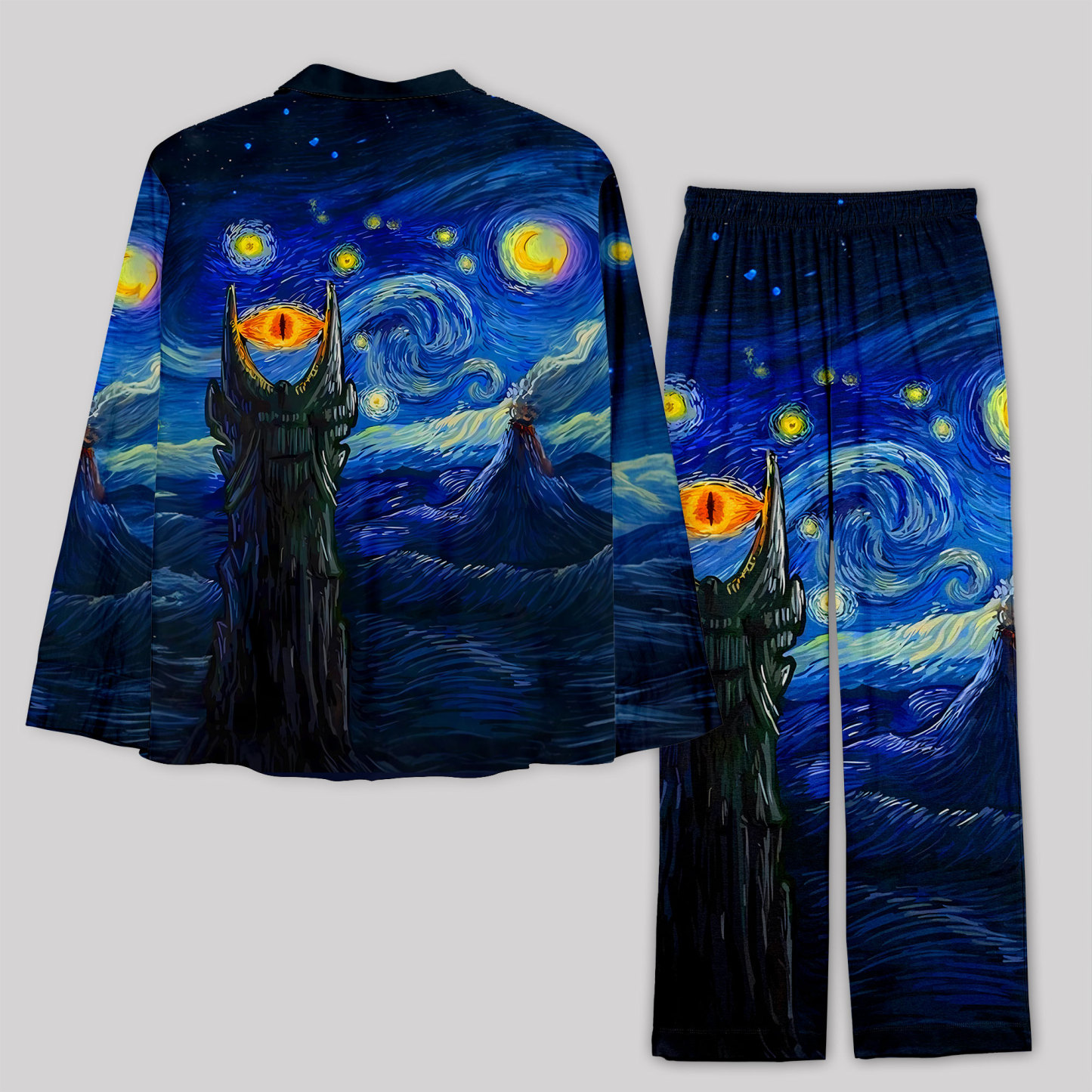 Starry Night of Mordor Pajama Sets