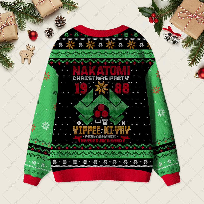 NAKATOMI Christmas Party 1988 Geek Ugly Cardigan Sweaters 