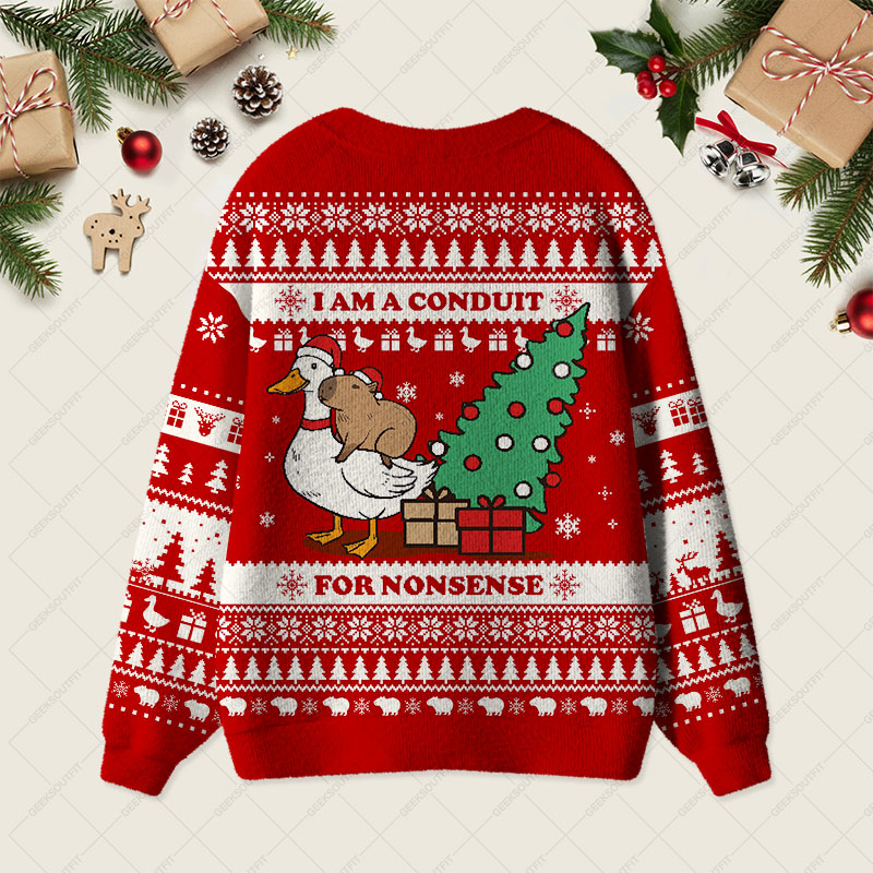 For Nonsense Geek Ugly Cardigan Sweaters 