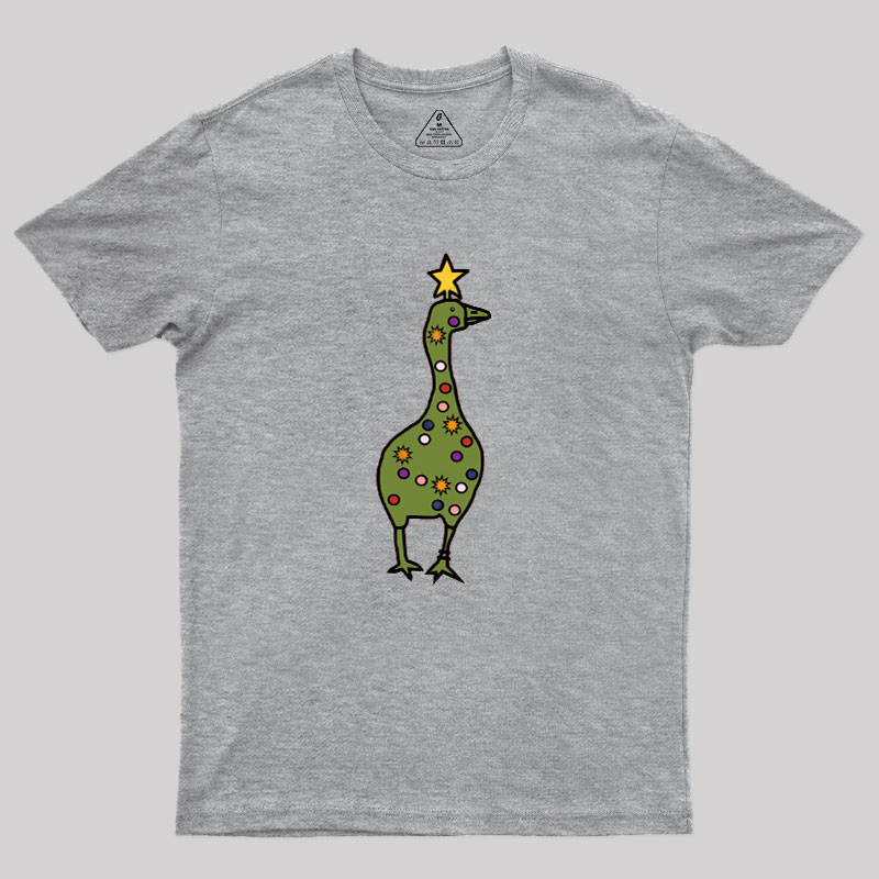 Silly Goose Christmas Tree Geek T-Shirt