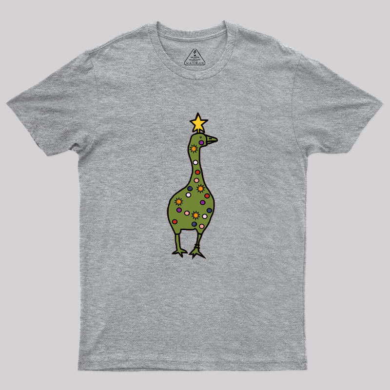 Silly Goose Christmas Tree Geek T-Shirt