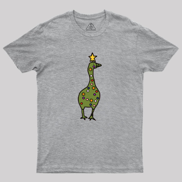 Silly Goose Christmas Tree Geek T-Shirt