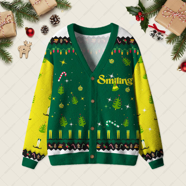 I Just Like To Smile Geek Ugly Cardigan Sweaters 