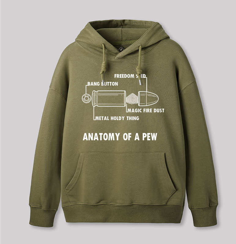 ANATOMY OF A PEW Geek Hoodie