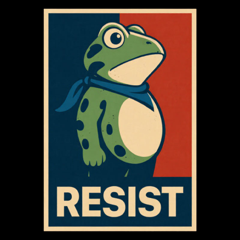 Frog Protest Geek T-Shirt