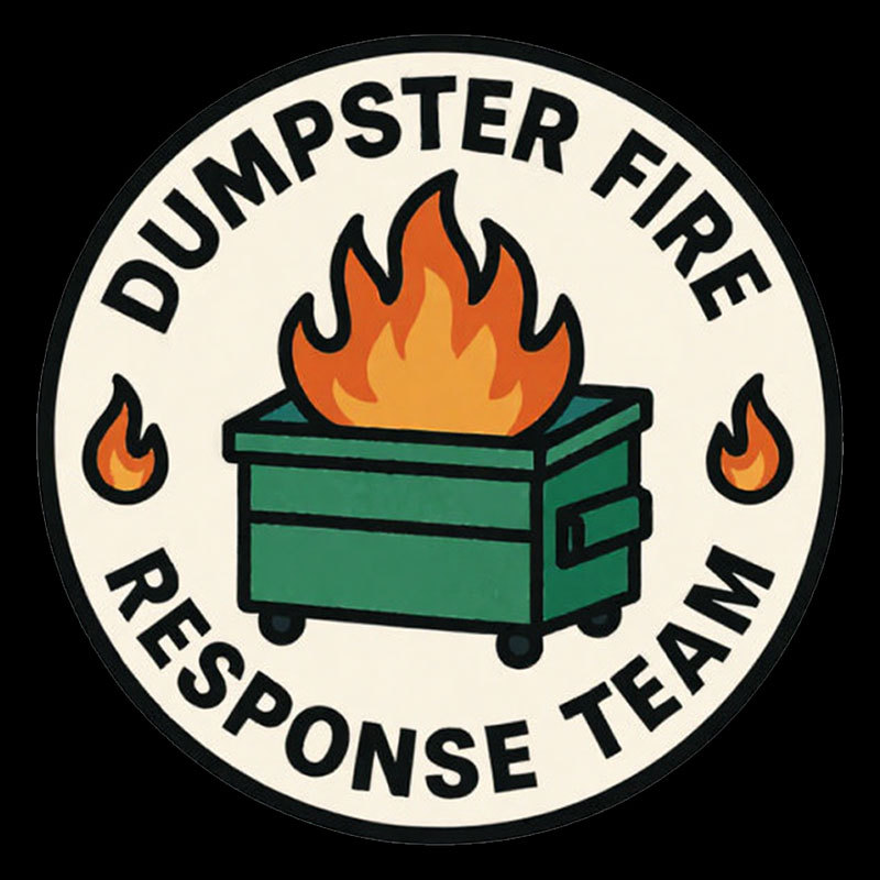 Dumpster Fire Response Team Geek T-Shirt