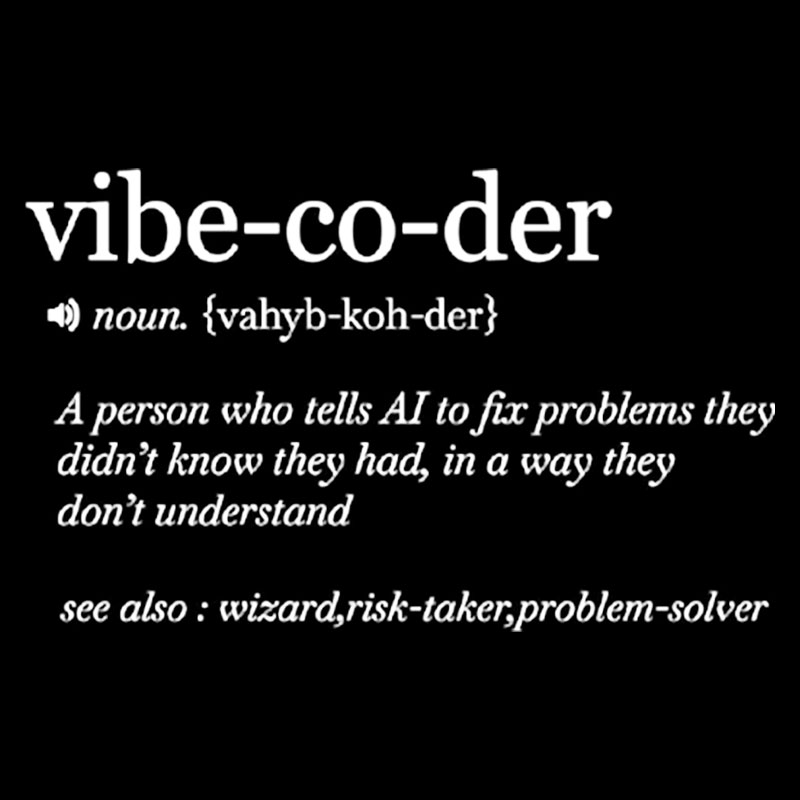 Vibe Coder Defenition Geek T-Shirt