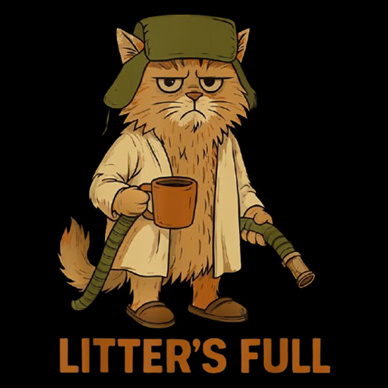 Litters Full Funny Cat Lovers Christmas Xmas Geek T-Shirt