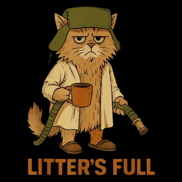 Litters Full Funny Cat Lovers Christmas Xmas Geek T-Shirt