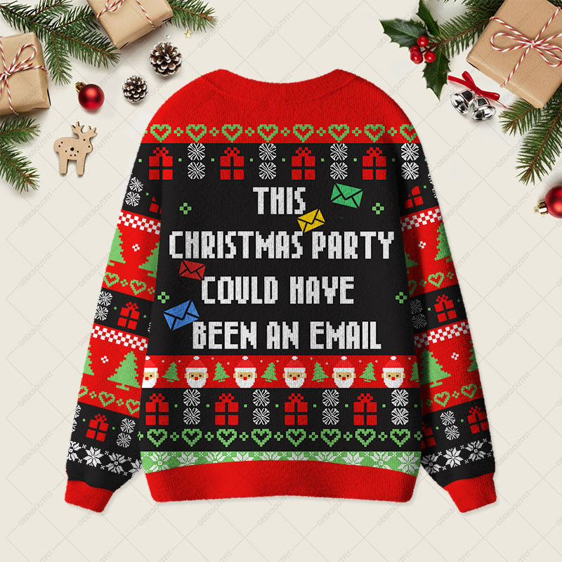 This Christmas Party Geek Ugly Cardigan Sweaters 