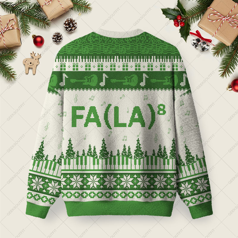 FA(LA) Ugly Christmas Fuzzy Fleece Sweatshirt