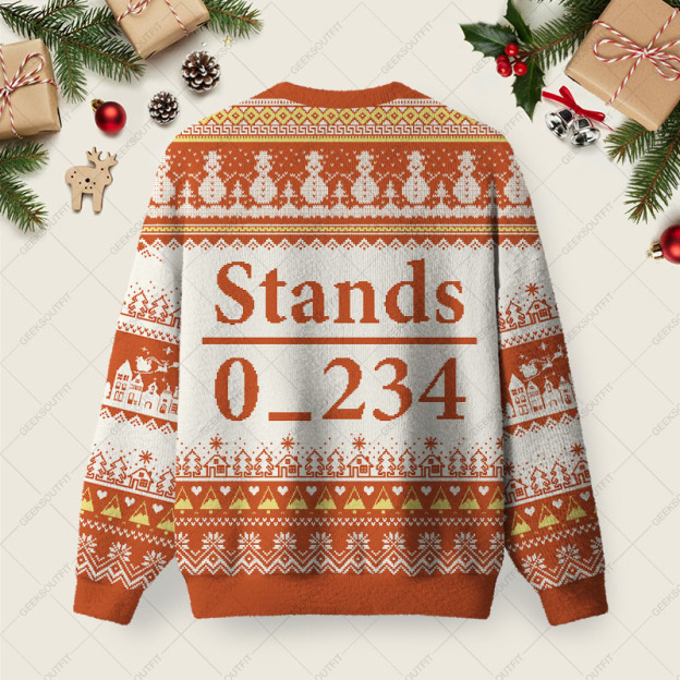 Stands 0_234 Ugly Christmas Fuzzy Fleece Sweatshirt