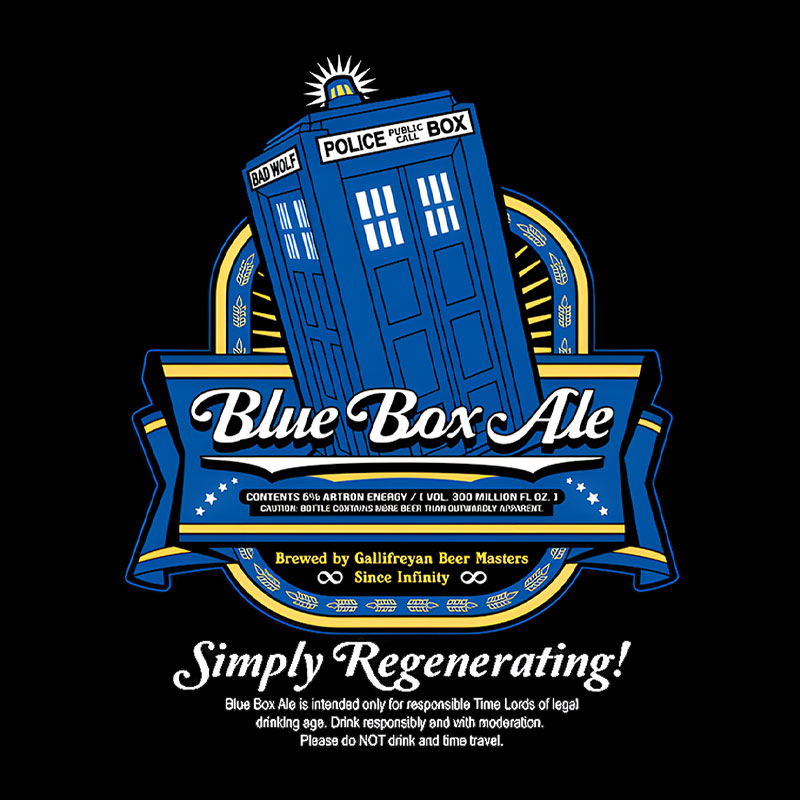 Blue Box Ale Geek T-Shirt