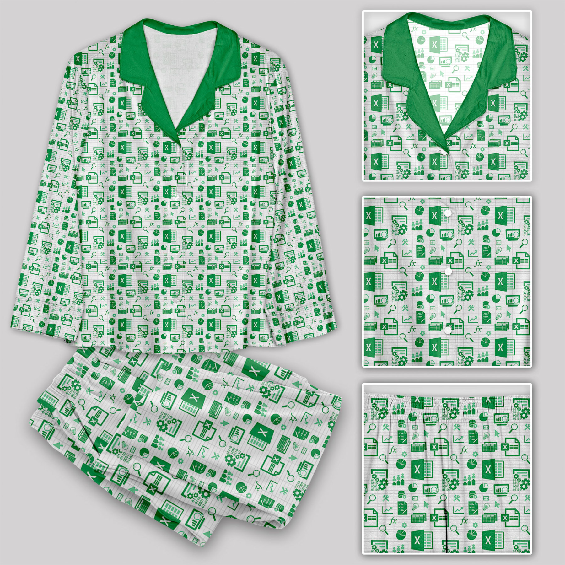 Spreadsheet Pajama Sets