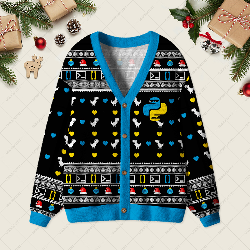 Programmer Funny Geek Ugly Cardigan Sweaters 