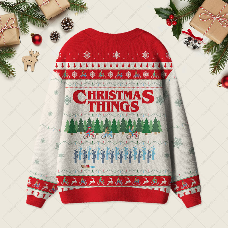 Christmas Thing Geek Ugly Cardigan Sweaters 