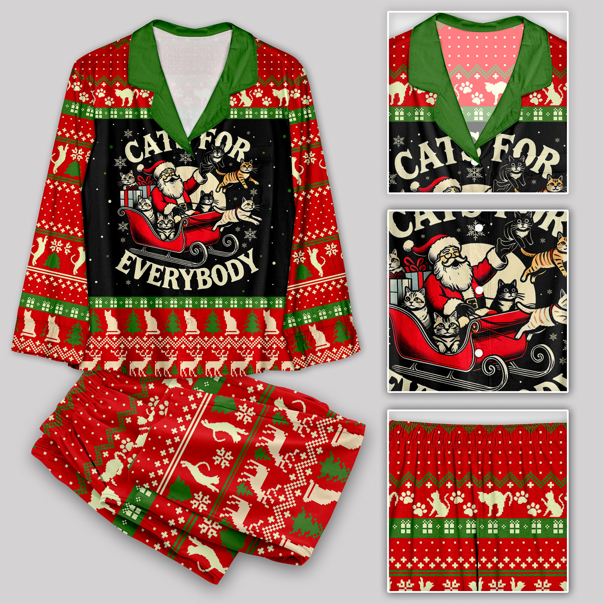 Cats For Everybody Geek Pajama Sets