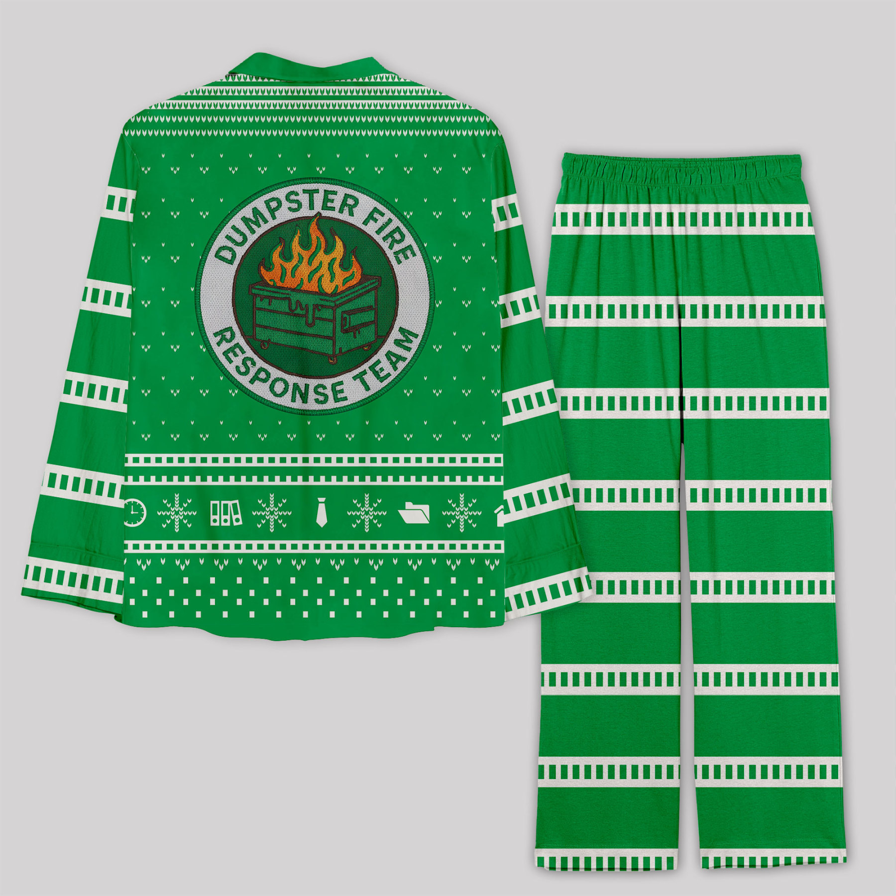 Dumpster Fire Response Team Geek Pajama Sets