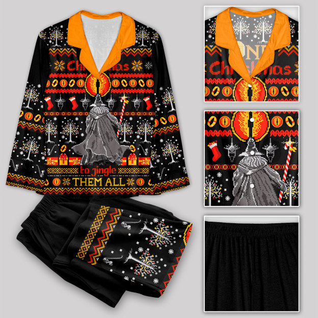 Gandalf Christmas Geek Pajama Sets