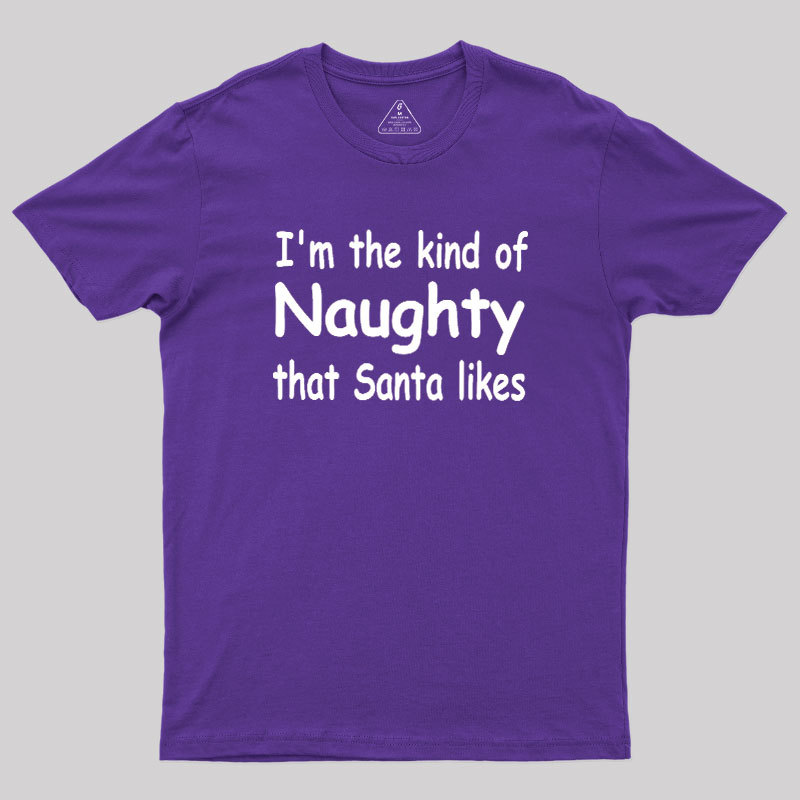 Kind Of Naughty Santa Geek T-Shirt