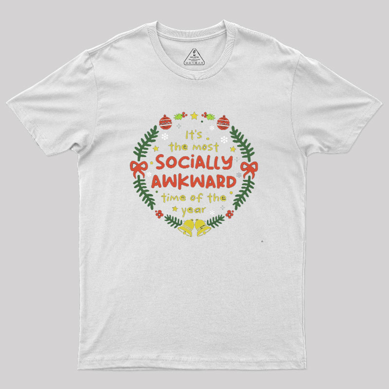 Socially Awkward Christmas Geek T-Shirt