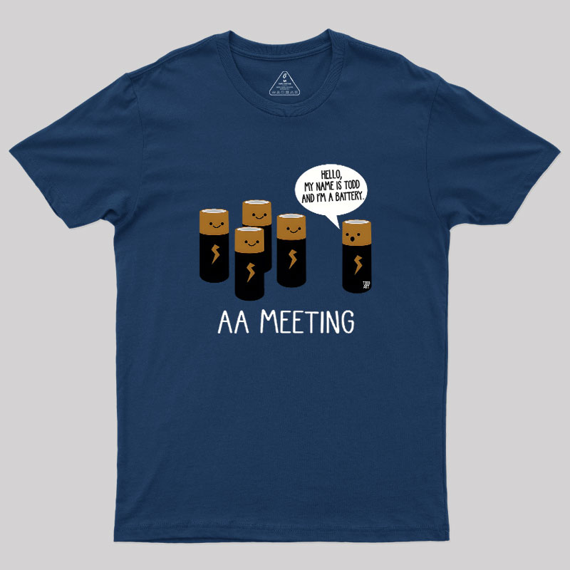 AA MEETING Geek T-Shirt