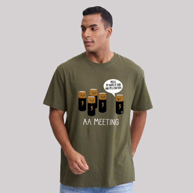 AA MEETING Geek T-Shirt