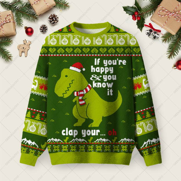 You Know It Ugly Christmas Fuzzy Fleece Sweatshirt