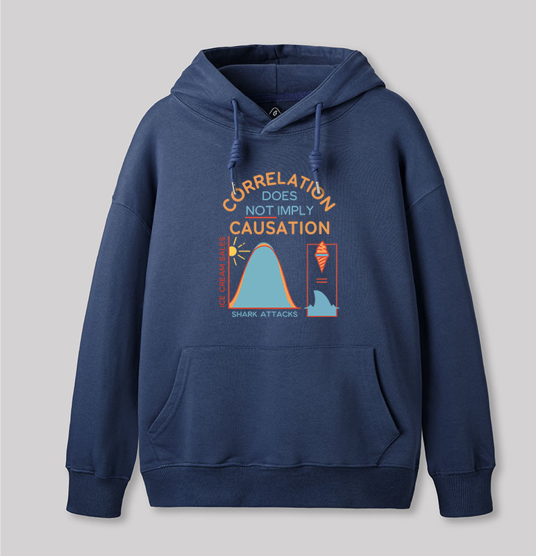 Correlation Does Not Imply Causation Geek Hoodie