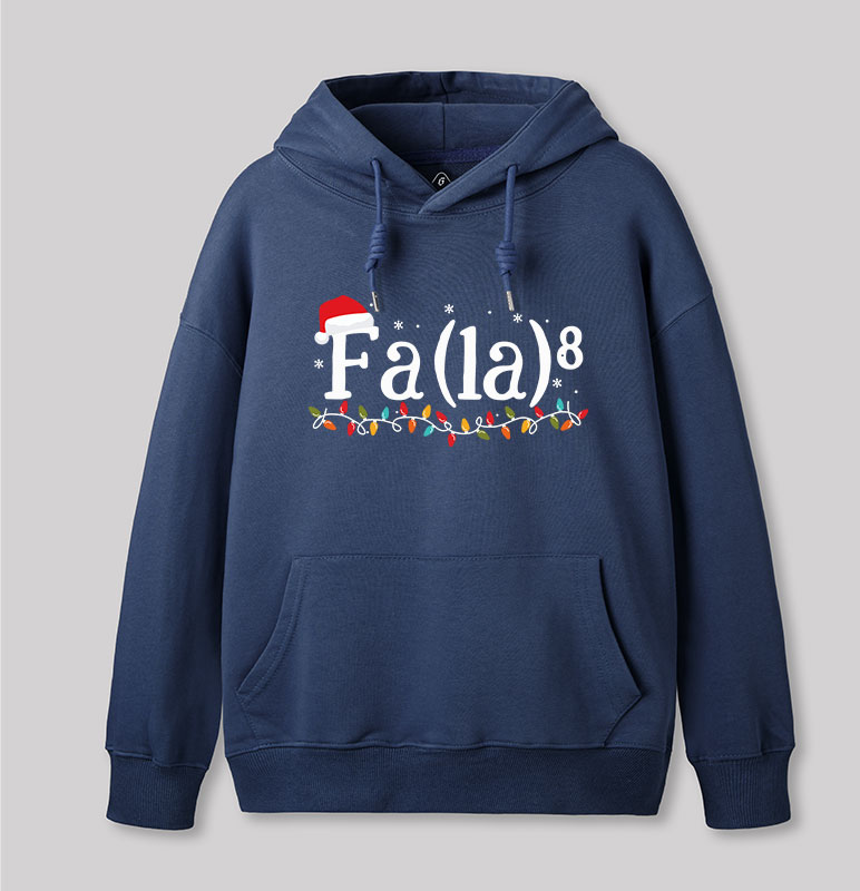 Math Nerd Christmas Fa la la la Geek Hoodie