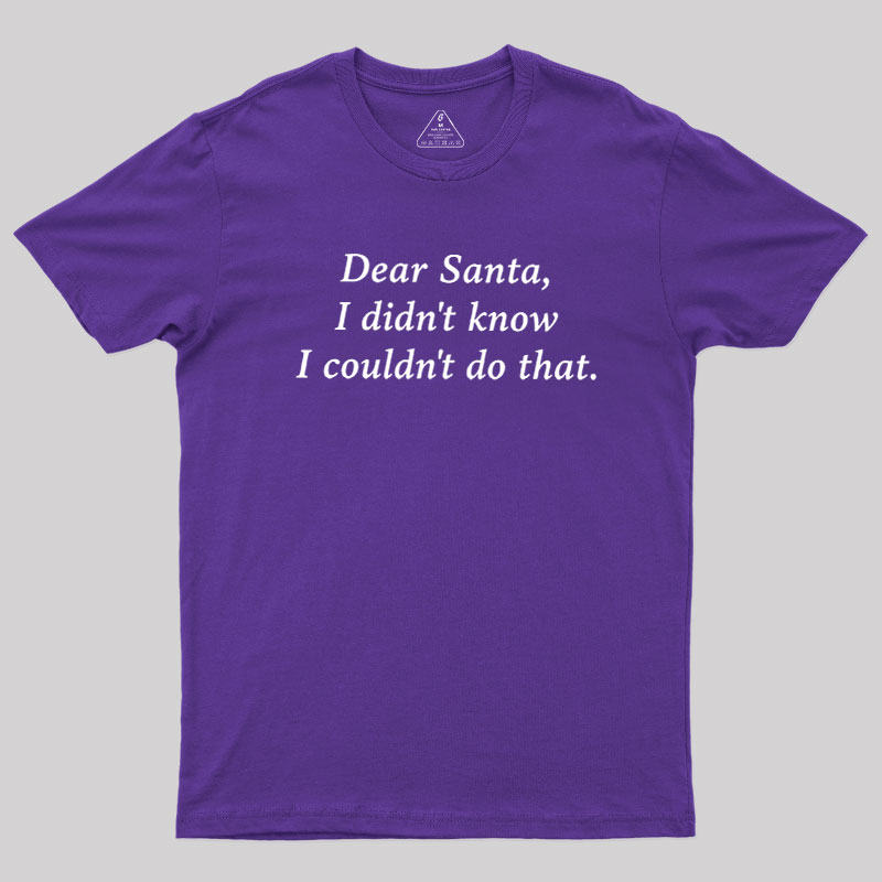 Dear Santa Geek T-Shirt
