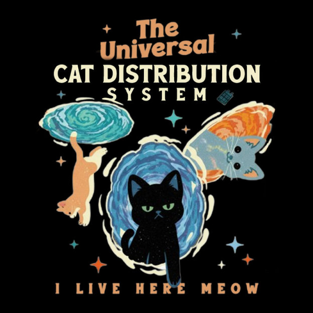 The Universal Cat Distribution System Geek T-Shirt