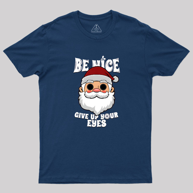 Spooky Santa Claus Dark Humor Gift For Christmas Geek T-Shirt