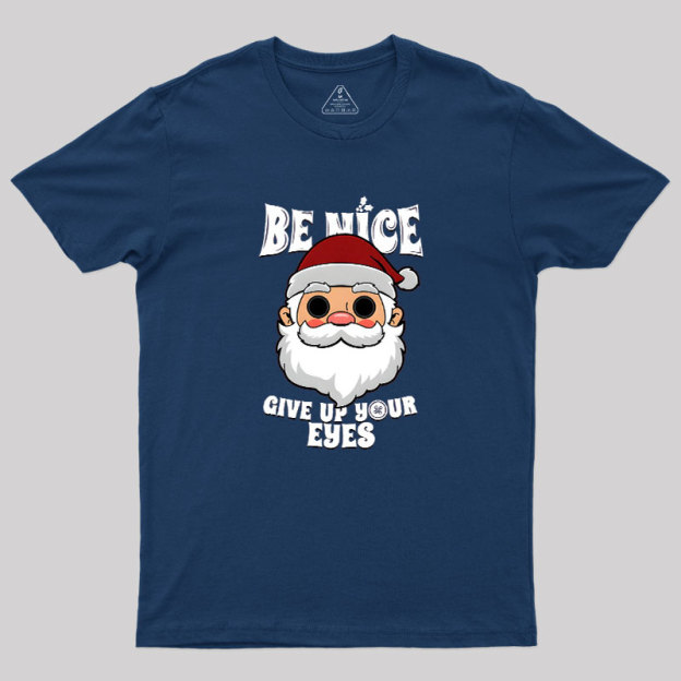 Spooky Santa Claus Dark Humor Gift For Christmas Geek T-Shirt