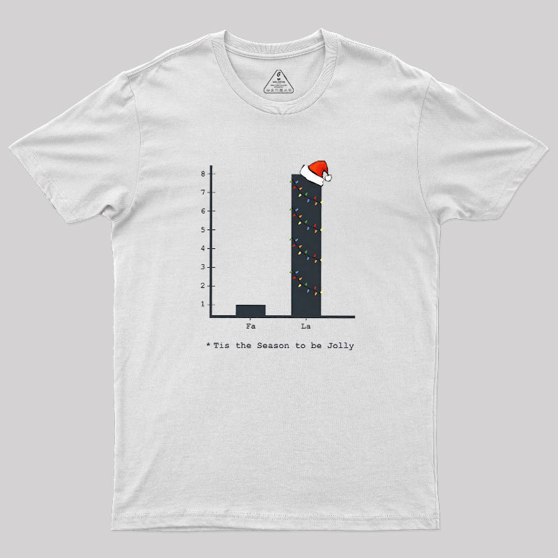 Christmas Carol Math Bar Graph Baseball ? Geek T-Shirt