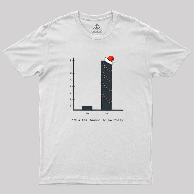 Christmas Carol Math Bar Graph Baseball ? Geek T-Shirt