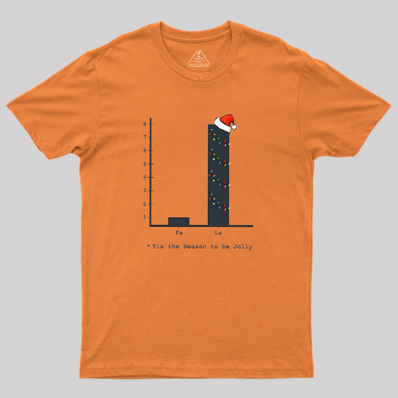 Christmas Carol Math Bar Graph Baseball ? Geek T-Shirt