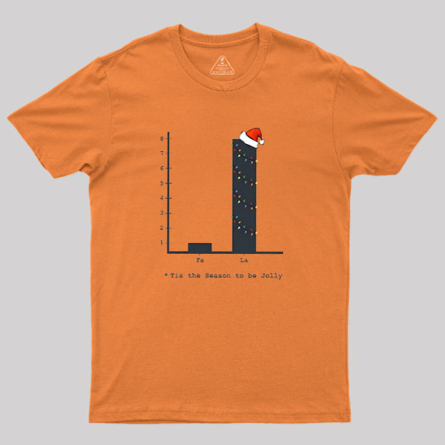 Christmas Carol Math Bar Graph Baseball ? Geek T-Shirt