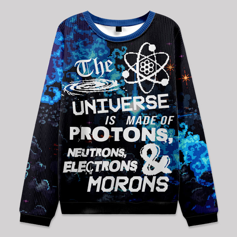 The Composition of the Universe Science Fuzzy Fleece Sweatshirt