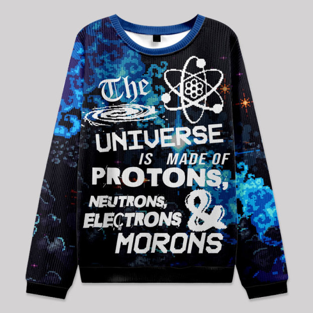 The Composition of the Universe Science Fuzzy Fleece Sweatshirt