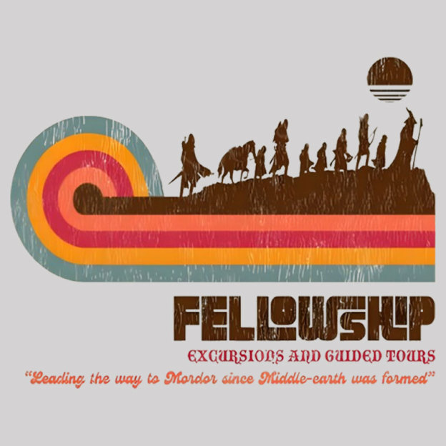 Fellowship of the Retro Tour Geek T-Shirt