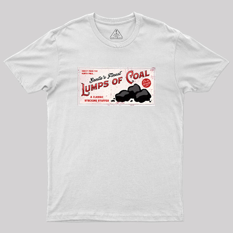 Santa's Coal Vintage Ad Geek T-Shirt