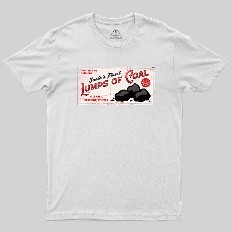 Santa's Coal Vintage Ad Geek T-Shirt