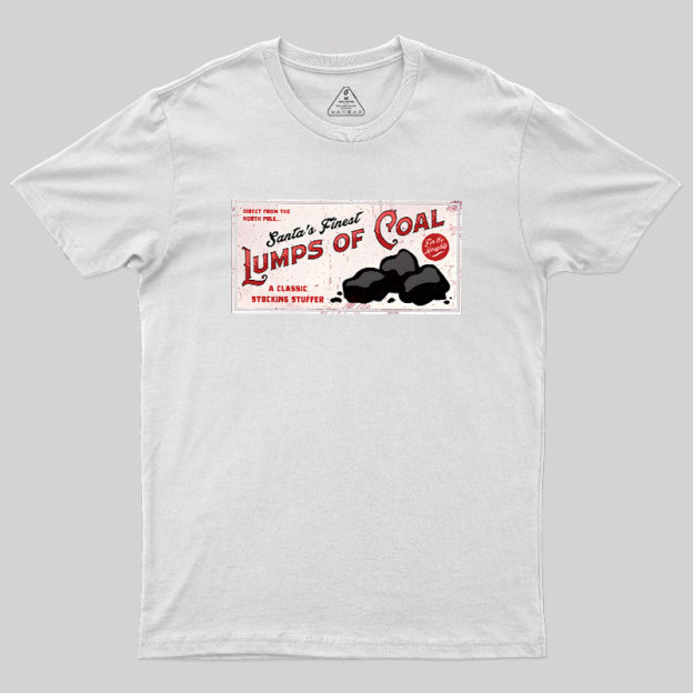 Santa's Coal Vintage Ad Geek T-Shirt