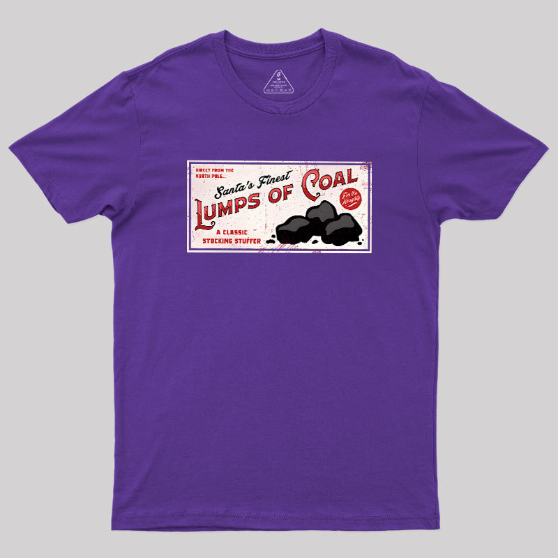 Santa's Coal Vintage Ad Geek T-Shirt