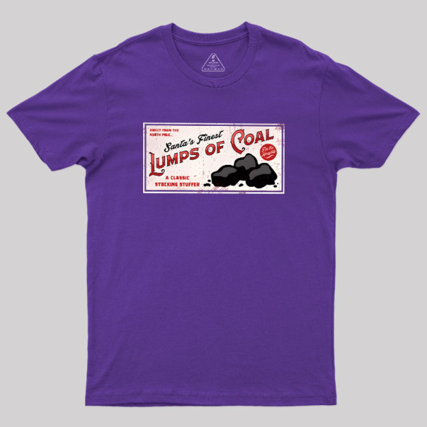 Santa's Coal Vintage Ad Geek T-Shirt